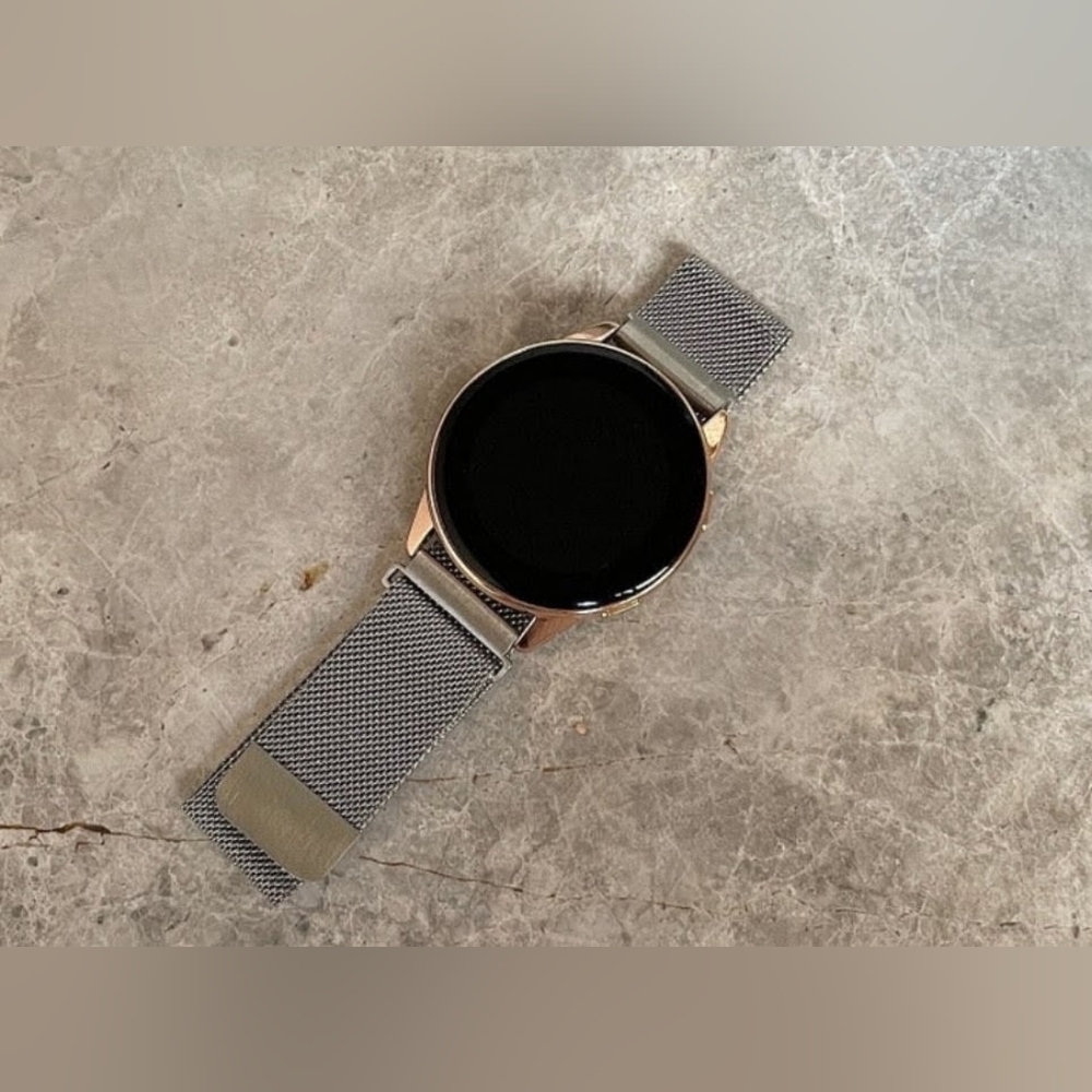 Silver Stainless Steel Strap For Smart Watch 20mm